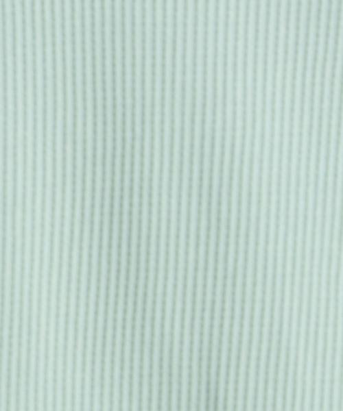 green label relaxing（グリーンレーベルリラクシング）の「【キッズ】〔吸水速乾〕ドライ　ワッフル プルオーバー ロングスリーブ（Tシャツ/カットソー・キッズ・ライトブルー/ライム/ネイビー/オフホワイト・105/135/125/115）」の15枚目の写真