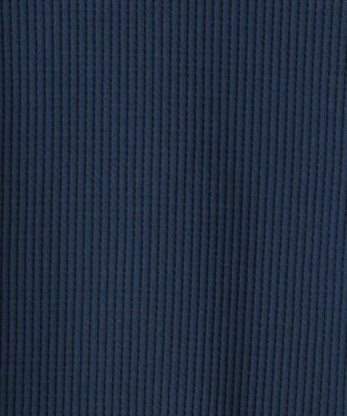 green label relaxing（グリーンレーベルリラクシング）の「【キッズ】〔吸水速乾〕ドライ　ワッフル プルオーバー ロングスリーブ（Tシャツ/カットソー・キッズ・ライトブルー/ライム/ネイビー/オフホワイト・105/135/125/115）」の14枚目の写真