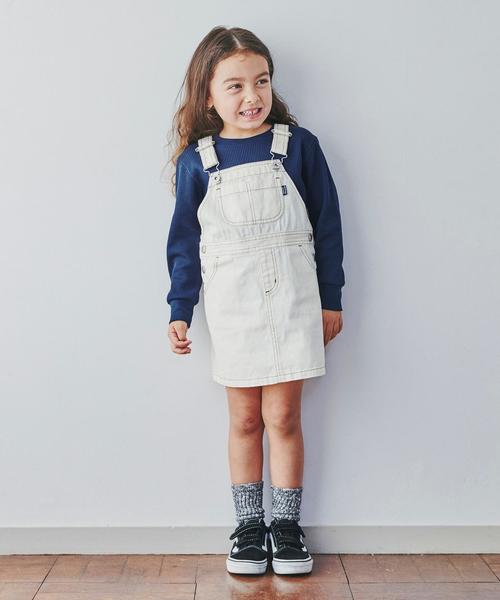 green label relaxing（グリーンレーベルリラクシング）の「【キッズ】〔吸水速乾〕ドライ　ワッフル プルオーバー ロングスリーブ（Tシャツ/カットソー・キッズ・ライトブルー/ライム/ネイビー/オフホワイト・105/135/125/115）」の19枚目の写真