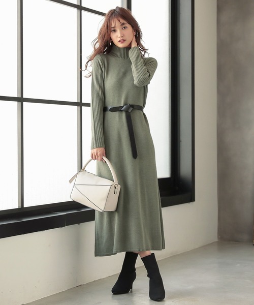 KOBE LETTUCE（コウベレタス）の「ストラップ付き2wayトライアングルパネルバッグ（ショルダーバッグ・レディース・チャコールグレー/アイボリー/イエロー系その他・FREE）」の13枚目の写真