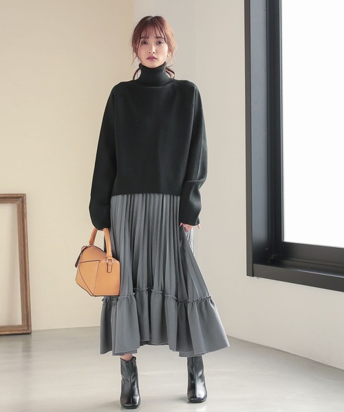 KOBE LETTUCE（コウベレタス）の「ストラップ付き2wayトライアングルパネルバッグ（ショルダーバッグ・レディース・チャコールグレー/アイボリー/イエロー系その他・FREE）」の15枚目の写真