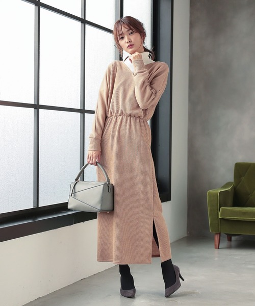 KOBE LETTUCE（コウベレタス）の「ストラップ付き2wayトライアングルパネルバッグ（ショルダーバッグ・レディース・チャコールグレー/アイボリー/イエロー系その他・FREE）」の18枚目の写真