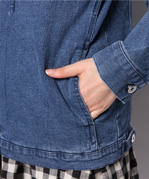 Kastane（カスタネ）の「【Kastane】BIGGジャン（デニムジャケット・レディース・ライトブルー・FREE）」の8枚目の写真