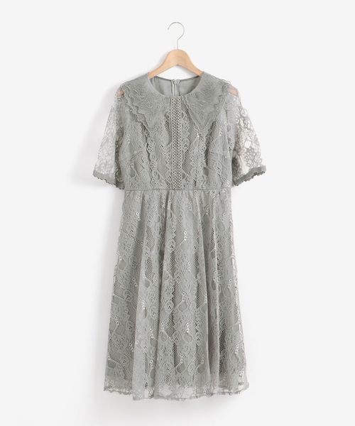 Majestic Legon マジェスティックレゴン の 襟付レースワンピース ワンピース Wear