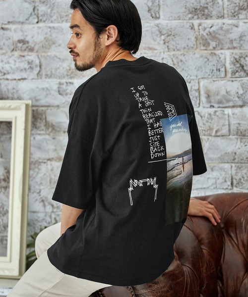 Mark Gonzales（マーク・ゴンザレス）の「Mark Gonzales/マークゴンザレス MONO-MART別注  ビッグシルエット前面/背面BIGプリント 半袖Tee（Tシャツ/カットソー・メンズ・ホワイト系その他/ブラック系その他/ブラウン系その他/ベージュ系その他/ホワイト系その他2/ホワイト系その他3/ホワイト系その他4/ブラック系その他2/ブラック系その他3/ブラック系その他4/ブラウン系その他2/ブラウン系その他3/ブラウン系その他4/ベージュ系その他2/ベージュ系その他3/ベージュ系その他4/グレー系その他4/グリーン系その他3/グレー系その他2/パープル系その他/パープル系その他2/グリーン系その他4/グレー系その他/グレー系その他3/グリーン系その他2/パープル系その他3/パープル系その他4/グリーン系その他/ベージュ系その他7/グリーン系その他5/グリーン系その他6/グリーン系その他7/ブルー系その他2/ブルー系その他3/ブルー系その他4/ホワイト系その他7/ブラック系その他5/ブラック系その他6/ブラック系その他7/その他5/その他1/ブルー系その他/イエロー系その他/その他6/ブルー系その他5/パープル系その他5/パープル系その他6/パープル系その他7/イエロー系その他2/イエロー系その他3/イエロー系その他4/イエロー系その他5/ベージュ系その他5/ベージュ系その他6/ホワイト系その他5/ホワイト系その他6/その他3/その他2/その他4・S/M/L）」の9枚目の写真