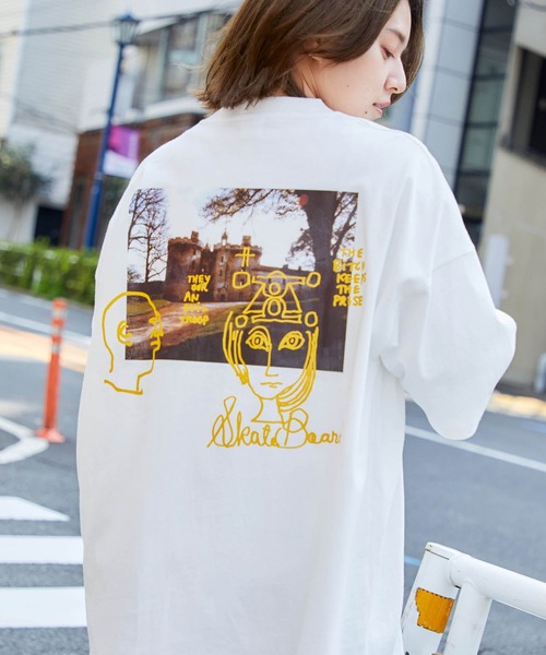 Mark Gonzales（マーク・ゴンザレス）の「Mark Gonzales/マークゴンザレス MONO-MART別注  ビッグシルエット前面/背面BIGプリント 半袖Tee（Tシャツ/カットソー・メンズ・ホワイト系その他/ブラック系その他/ブラウン系その他/ベージュ系その他/ホワイト系その他2/ホワイト系その他3/ホワイト系その他4/ブラック系その他2/ブラック系その他3/ブラック系その他4/ブラウン系その他2/ブラウン系その他3/ブラウン系その他4/ベージュ系その他2/ベージュ系その他3/ベージュ系その他4/グレー系その他4/グリーン系その他3/グレー系その他2/パープル系その他/パープル系その他2/グリーン系その他4/グレー系その他/グレー系その他3/グリーン系その他2/パープル系その他3/パープル系その他4/グリーン系その他/ベージュ系その他7/グリーン系その他5/グリーン系その他6/グリーン系その他7/ブルー系その他2/ブルー系その他3/ブルー系その他4/ホワイト系その他7/ブラック系その他5/ブラック系その他6/ブラック系その他7/その他5/その他1/ブルー系その他/イエロー系その他/その他6/ブルー系その他5/パープル系その他5/パープル系その他6/パープル系その他7/イエロー系その他2/イエロー系その他3/イエロー系その他4/イエロー系その他5/ベージュ系その他5/ベージュ系その他6/ホワイト系その他5/ホワイト系その他6/その他3/その他2/その他4・S/M/L）」の8枚目の写真