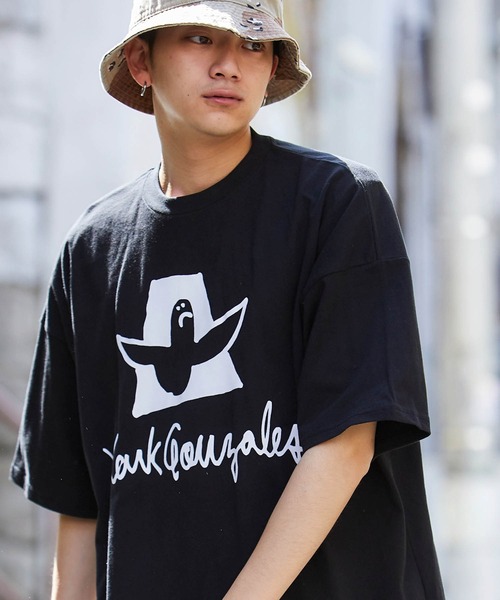 Mark Gonzales（マーク・ゴンザレス）の「Mark Gonzales/マークゴンザレス MONO-MART別注  ビッグシルエット前面/背面BIGプリント 半袖Tee（Tシャツ/カットソー・メンズ・ホワイト系その他/ブラック系その他/ブラウン系その他/ベージュ系その他/ホワイト系その他2/ホワイト系その他3/ホワイト系その他4/ブラック系その他2/ブラック系その他3/ブラック系その他4/ブラウン系その他2/ブラウン系その他3/ブラウン系その他4/ベージュ系その他2/ベージュ系その他3/ベージュ系その他4/グレー系その他4/グリーン系その他3/グレー系その他2/パープル系その他/パープル系その他2/グリーン系その他4/グレー系その他/グレー系その他3/グリーン系その他2/パープル系その他3/パープル系その他4/グリーン系その他/ベージュ系その他7/グリーン系その他5/グリーン系その他6/グリーン系その他7/ブルー系その他2/ブルー系その他3/ブルー系その他4/ホワイト系その他7/ブラック系その他5/ブラック系その他6/ブラック系その他7/その他5/その他1/ブルー系その他/イエロー系その他/その他6/ブルー系その他5/パープル系その他5/パープル系その他6/パープル系その他7/イエロー系その他2/イエロー系その他3/イエロー系その他4/イエロー系その他5/ベージュ系その他5/ベージュ系その他6/ホワイト系その他5/ホワイト系その他6/その他3/その他2/その他4・S/M/L）」の12枚目の写真