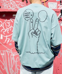 Mark Gonzales/マークゴンザレス MONO-MART別注  ビッグシルエット前面/背面BIGプリント 半袖Tee