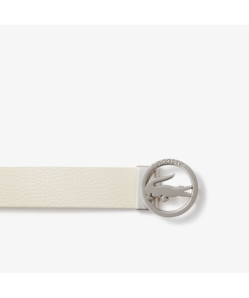LACOSTE（ラコステ）の「シルバーサークルバックルベルト（ベルト・レディース・ブラック/ベージュ/ネイビー/レッド/オフホワイト/イエロー/ブラウン・FREE）」の19枚目の写真