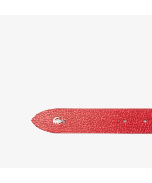 LACOSTE（ラコステ）の「シルバーサークルバックルベルト（ベルト・レディース・ブラック/ベージュ/ネイビー/レッド/オフホワイト/イエロー/ブラウン・FREE）」の10枚目の写真