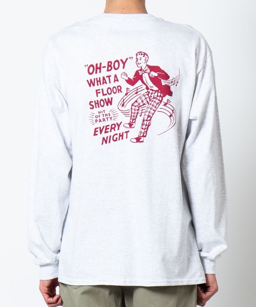 WEGO(ウィゴー)の「WEGO/レトログラフィックロンT(Tシャツ/カットソー・メンズ・ライトグレー/ホワイト/ホワイト系その他/アイボリー・SMALL/MEDIUM/LARGE)」の12枚目の写真