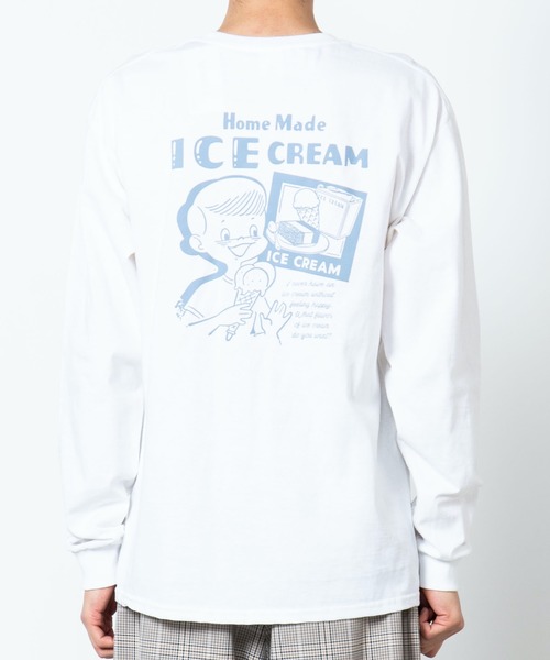 WEGO(ウィゴー)の「WEGO/レトログラフィックロンT(Tシャツ/カットソー・メンズ・ライトグレー/ホワイト/ホワイト系その他/アイボリー・SMALL/MEDIUM/LARGE)」の16枚目の写真