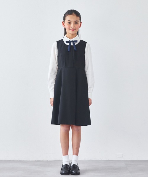 JUNIOR】ピンタックジャンパースカート（ジャンパースカート）｜CHOPIN