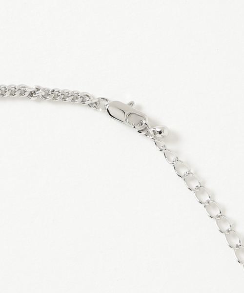 Confirm（コンファーム）の「Confirm / コンファーム Wバーリングチェーンネックレス（ネックレス・メンズ・グレー・FREE）」の3枚目の写真