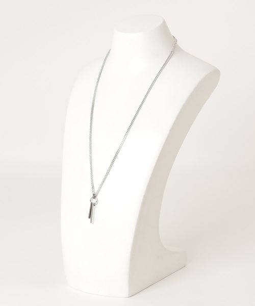 Confirm（コンファーム）の「Confirm / コンファーム Wバーリングチェーンネックレス（ネックレス・メンズ・グレー・FREE）」の4枚目の写真