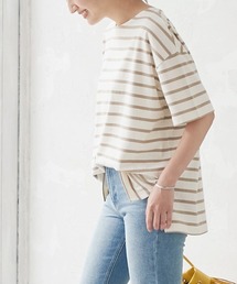 KOBE LETTUCE | ボーダー柄・無地シンプルカットソーオーバーサイズ半袖Tシャツ(Tシャツ/カットソー)