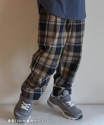 coen | 【coen キッズ / ジュニア】リラックスチェックパンツ（シェフパンツ/イージーパンツ）(デニムパンツ)