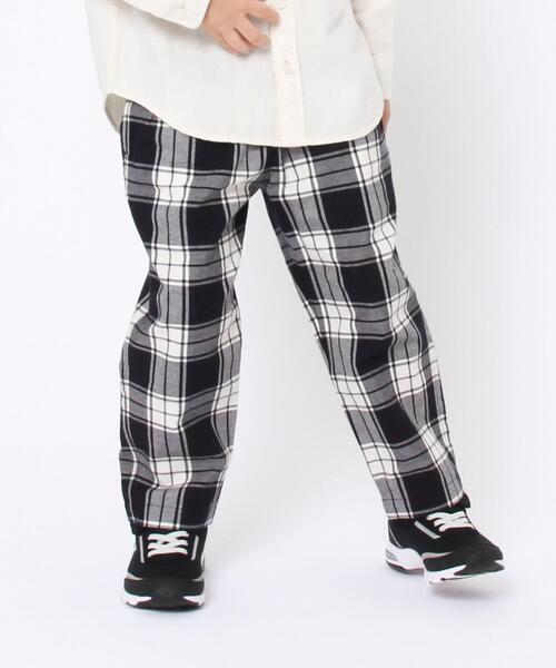 coen（コーエン）の「【coen キッズ / ジュニア】リラックスチェックパンツ（シェフパンツ/イージーパンツ）（デニムパンツ・キッズ・ベージュ/ブラック・110/130/120/100/150/140）」の19枚目の写真