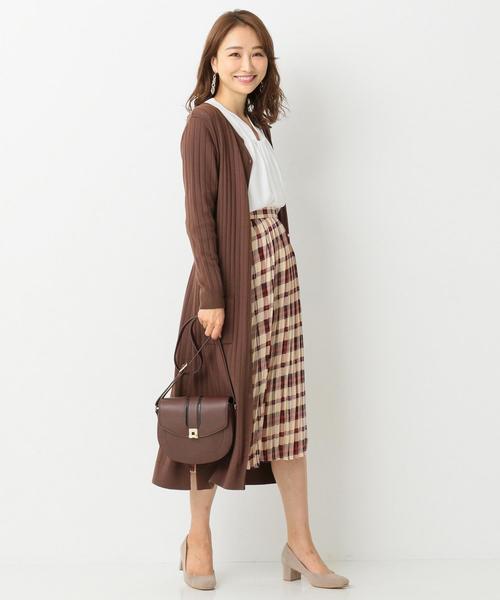 ANY SIS(エニィスィス)の「【洗える】オータムカラーチェックシフォン スカート(スカート・レディース・ダークブラウン系2/アイボリー系2/ネイビー系2・1/2/3)」の8枚目の写真