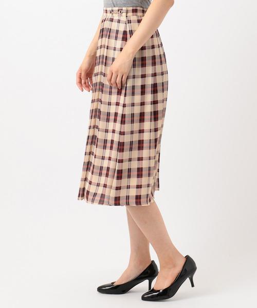 ANY SIS(エニィスィス)の「【洗える】オータムカラーチェックシフォン スカート(スカート・レディース・ダークブラウン系2/アイボリー系2/ネイビー系2・1/2/3)」の11枚目の写真