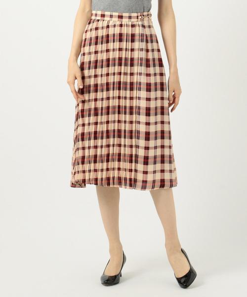 ANY SIS(エニィスィス)の「【洗える】オータムカラーチェックシフォン スカート(スカート・レディース・ダークブラウン系2/アイボリー系2/ネイビー系2・1/2/3)」の18枚目の写真