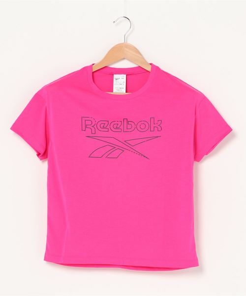 Reebok（リーボック）の「ワークアウト レディ スプレミアム スリム フィット ビッグ ロゴ Tシャツ [Workout Ready Supremium Slim Fit Big Logo Tee]（Tシャツ/カットソー・レディース・ブラック/ピンク・SMALL/MEDIUM/LARGE/X-LARGE）」の11枚目の写真