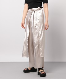PAGEBOY | サテンジャガードレイヤードパンツ(その他パンツ)