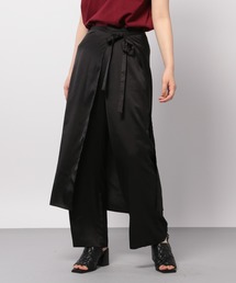 PAGEBOY | サテンジャガードレイヤードパンツ(その他パンツ)