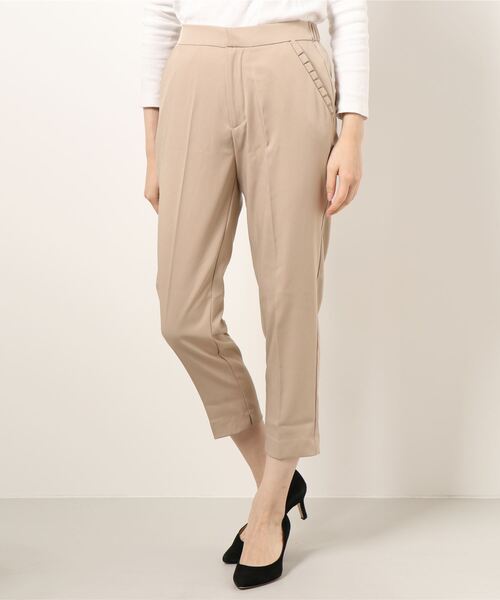 KOBE LETTUCE（コウベレタス）の「ポケットフリル付き2wayテーパードパンツ（その他パンツ・レディース・ダークオレンジ/ベージュ/ピンク/グリーン/ブラック/ブラウン系その他/オレンジ系その他/ピンク系その他/ベージュ系その他/ブラック系その他/ブラウン系その他2・S/M/SM/XS/S）」の6枚目の写真