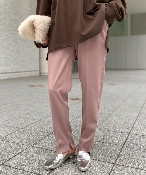 KOBE LETTUCE（コウベレタス）の「ポケットフリル付き2wayテーパードパンツ（その他パンツ・レディース・ダークオレンジ/ベージュ/ピンク/グリーン/ブラック/ブラウン系その他/オレンジ系その他/ピンク系その他/ベージュ系その他/ブラック系その他/ブラウン系その他2・S/M/SM/XS/S）」の8枚目の写真