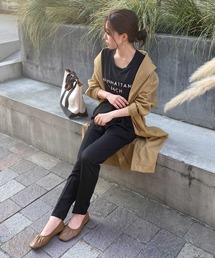 ポケットフリル付き2wayテーパードパンツ