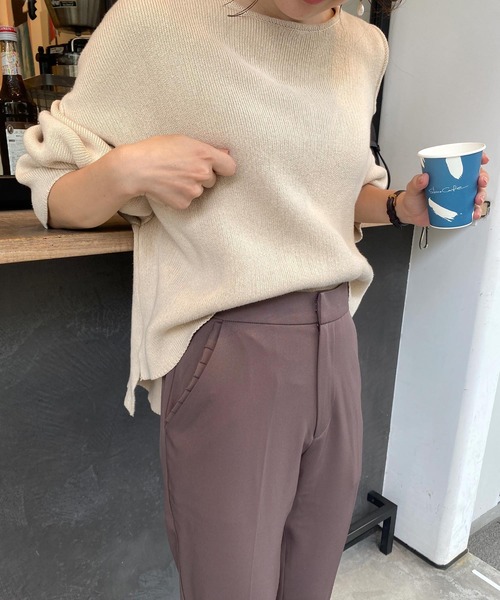 KOBE LETTUCE（コウベレタス）の「ポケットフリル付き2wayテーパードパンツ（その他パンツ・レディース・ダークオレンジ/ベージュ/ピンク/グリーン/ブラック/ブラウン系その他/オレンジ系その他/ピンク系その他/ベージュ系その他/ブラック系その他/ブラウン系その他2・S/M/SM/XS/S）」の22枚目の写真