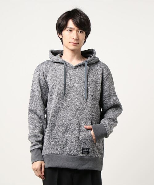 MARUKAWA(マルカワ)の「ニットフリース スウェットプルパーカー/フーディー/トレーナー/大きいサイズ(パーカー・メンズ・チャコール/カモフラージュ/グレー/ネイビー/ブラック・3L/4L/5L)」の3枚目の写真