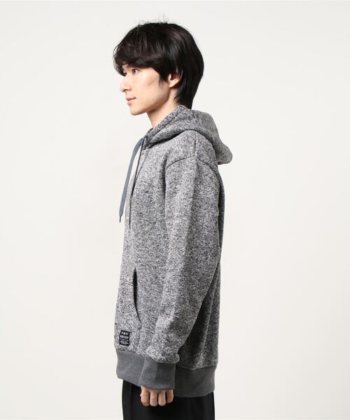MARUKAWA(マルカワ)の「ニットフリース スウェットプルパーカー/フーディー/トレーナー/大きいサイズ(パーカー・メンズ・チャコール/カモフラージュ/グレー/ネイビー/ブラック・3L/4L/5L)」の6枚目の写真