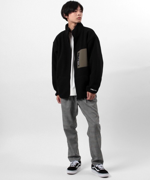 CONVERSE（コンバース）の「【CONVERSE/コンバース】オーバーサイズ  WIND STOP ３LAYER シープボアスタンドジャケット/ブルゾン（ブルゾン・メンズ・ブラック/オフホワイト/ベージュ・XL/M/L）」の19枚目の写真