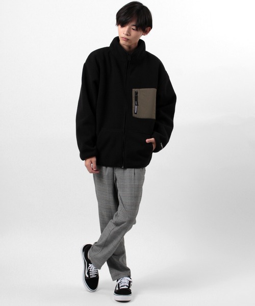 CONVERSE（コンバース）の「【CONVERSE/コンバース】オーバーサイズ  WIND STOP ３LAYER シープボアスタンドジャケット/ブルゾン（ブルゾン・メンズ・ブラック/オフホワイト/ベージュ・XL/M/L）」の20枚目の写真