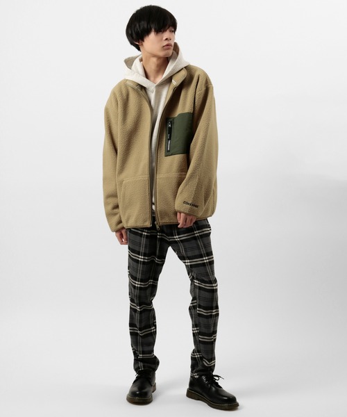 CONVERSE（コンバース）の「【CONVERSE/コンバース】オーバーサイズ  WIND STOP ３LAYER シープボアスタンドジャケット/ブルゾン（ブルゾン・メンズ・ブラック/オフホワイト/ベージュ・XL/M/L）」の18枚目の写真