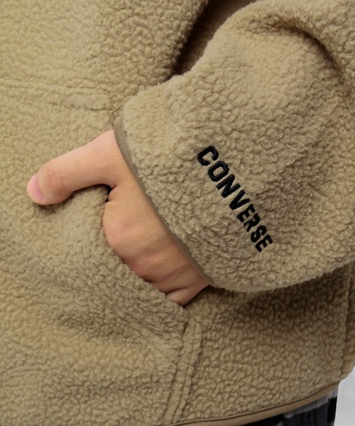 CONVERSE（コンバース）の「【CONVERSE/コンバース】オーバーサイズ  WIND STOP ３LAYER シープボアスタンドジャケット/ブルゾン（ブルゾン・メンズ・ブラック/オフホワイト/ベージュ・XL/M/L）」の15枚目の写真