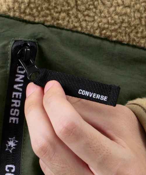 CONVERSE（コンバース）の「【CONVERSE/コンバース】オーバーサイズ  WIND STOP ３LAYER シープボアスタンドジャケット/ブルゾン（ブルゾン・メンズ・ブラック/オフホワイト/ベージュ・XL/M/L）」の13枚目の写真