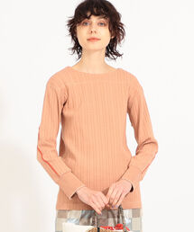 maturely / Tricolor Stitch Long sleeve T-shirt