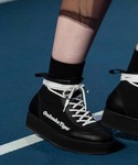 25.0㎝ オニツカタイガー デレゲーション チャンク ダブリュ ハイ ブラック DELEGATION CHUNK W HI BLACK×BLACK #OnitsukaTiger