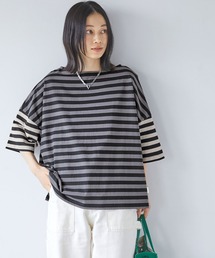 Chaco closet | オーバーサイズ ボーダー半袖Tシャツ(Tシャツ/カットソー)