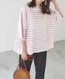 オーバーサイズ ボーダー半袖Tシャツ