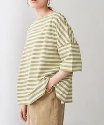 オーバーサイズ ボーダー半袖Tシャツ