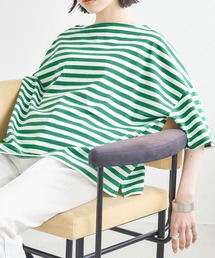 Chaco closet | オーバーサイズ ボーダー半袖Tシャツ(Tシャツ/カットソー)