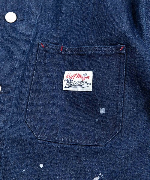 KRIFF MAYER(クリフメイヤー)の「KRIFF MAYER LAID BACK ビッグシルエット ペインター デニム カバーオール(カバーオール・メンズ・ダークブルー/ライトブルー・M/L/XL)」の17枚目の写真