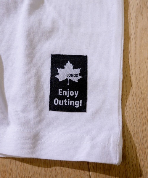LOGOS（ロゴス）の「【30】〔ＬＯＧＯＳ/ロゴス〕天竺ロゴ刺繍Tシャツ 半袖（Tシャツ/カットソー・キッズ・ブラック/ネイビー/ホワイト・130/150/160/140）」の15枚目の写真