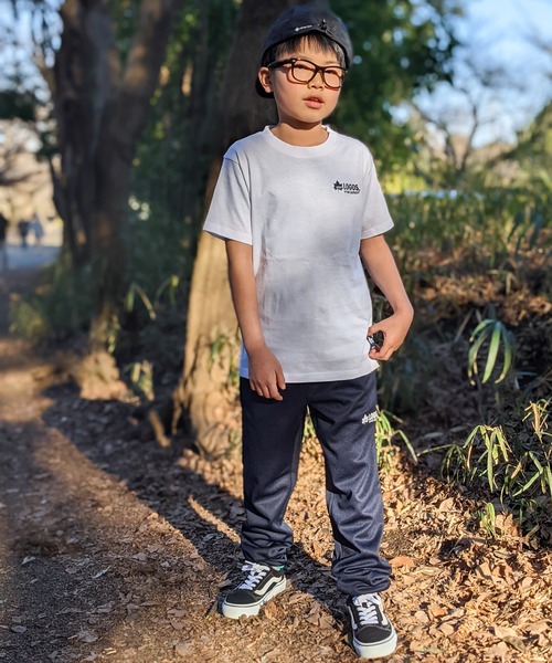 LOGOS（ロゴス）の「【30】〔ＬＯＧＯＳ/ロゴス〕天竺ロゴ刺繍Tシャツ 半袖（Tシャツ/カットソー・キッズ・ブラック/ネイビー/ホワイト・130/150/160/140）」の20枚目の写真