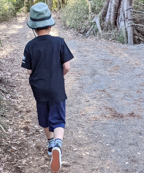 LOGOS（ロゴス）の「【30】〔ＬＯＧＯＳ/ロゴス〕天竺ロゴ刺繍Tシャツ 半袖（Tシャツ/カットソー・キッズ・ブラック/ネイビー/ホワイト・130/150/160/140）」の5枚目の写真