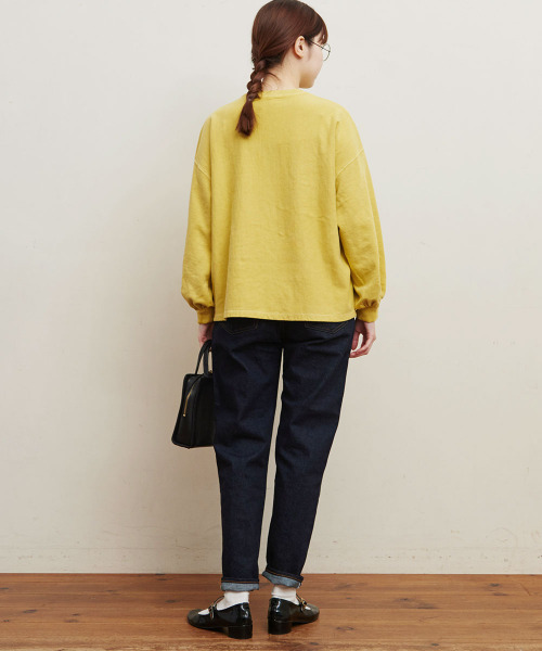 fig Ｌondon（フィグロンドン）の「ミニ裏毛　pigment bio　PO（スウェット・レディース・アイボリー/ブルー/イエロー/ピンク・FREE）」の10枚目の写真